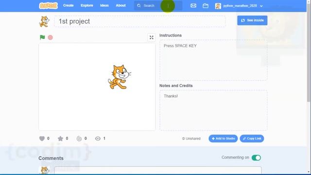 #2 Работа на сайте Scratch Mit Edu