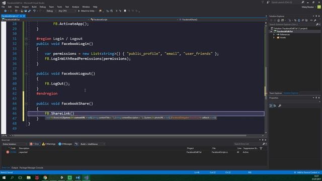 Facebook Unity SDK Tutorial - Share, Invite, Get Friends, ... смотреть онлайн
