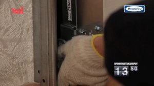 Монтаж секционных ворот с торсионным механизмом