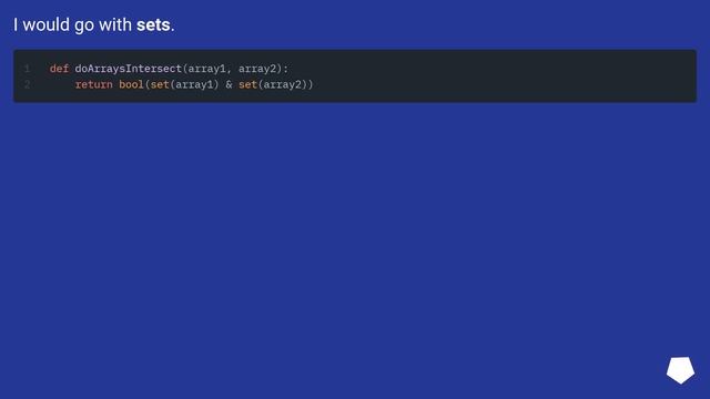 Check if 2 arrays have at least one element in common? смотреть онлайн
