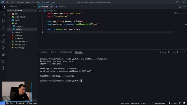 CÓMO configurar ESLINT y PRETTIER en REACT ? sin romperte la cabeza! ? Curso de React desde cero #4 смотреть онлайн