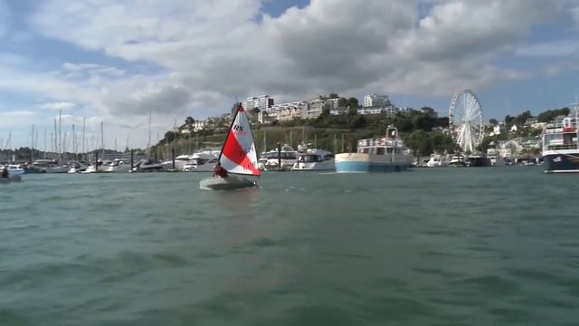 RS Sail Design Winner William James out on his RS Tera on the waters of Torbay смотреть онлайн