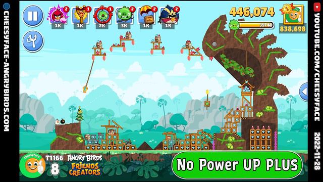 Angry Birds Friends Tournament 1166 Level 8 NO Power UP PLUS Walkthrough смотреть онлайн