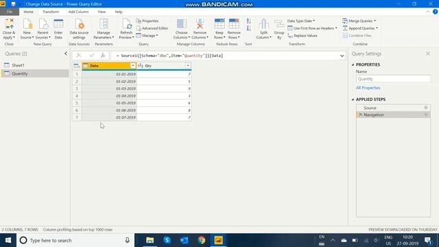 Changing the data source of Power BI file from Excel file to MS SQL Server Database смотреть онлайн