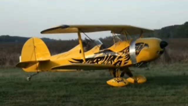 Взлет, полет и посадка Биплана