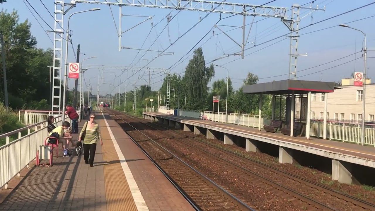 Белорусское направление РЖД. Платформа Перхушково (Без ост.) ЭП2Д 0065 сообщением Голицыно - Лобня. смотреть онлайн