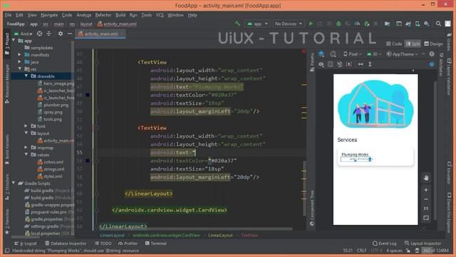 Modern Android UI Design in Android Studio | UiUX Tutorial смотреть онлайн