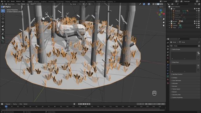 Mystical Deer - 3D modeling Process in Blender 4.0 | PolyStellar смотреть онлайн
