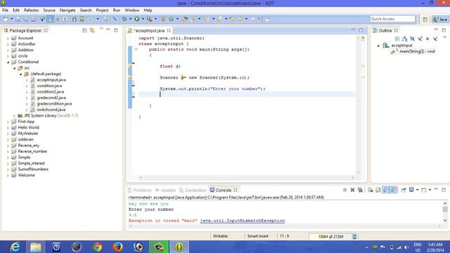 How to Take Float Input from User in Java смотреть онлайн