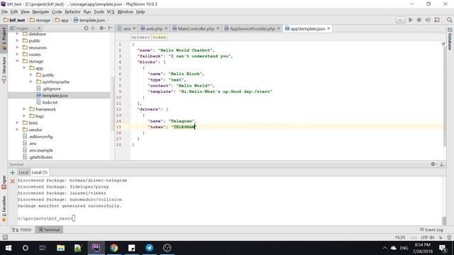 How to make a simple php chatbot using Bot Template Framework смотреть онлайн