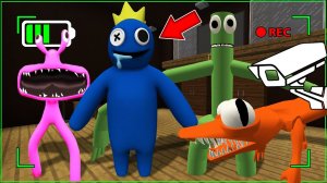 Заснял ВСЕХ РАДУЖНЫХ ДРУЗЕЙ на скрытые камеры в МАЙНКРАФТ ! ROBLOX RAINBOW FRIENDS MINECRAFT SCP