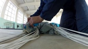 Укладка парашюта типа "крыло". Мальва-24 Аксиома