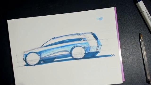 Car Sketch in 3/4 Back V Tutorial - Members Video смотреть онлайн