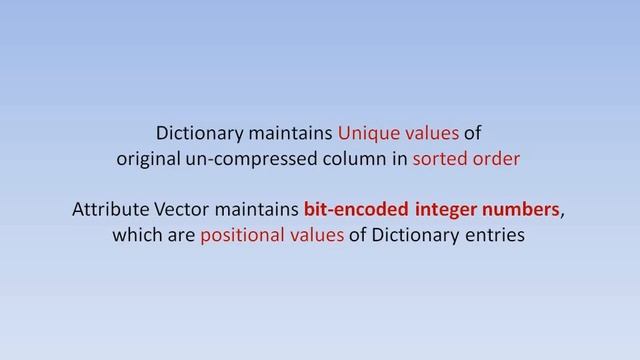 Dictionary Encoding смотреть онлайн