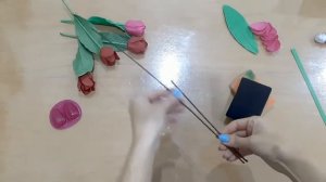 Подарок на 8 Марта! Тюльпаны из фоамирана/DIY