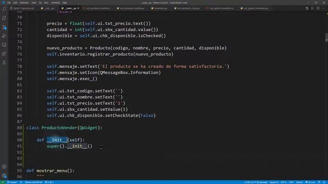 Python Curso V2: 598 Compilación del Formulario de Venta de Producto y Visualización en Pantalla смотреть онлайн