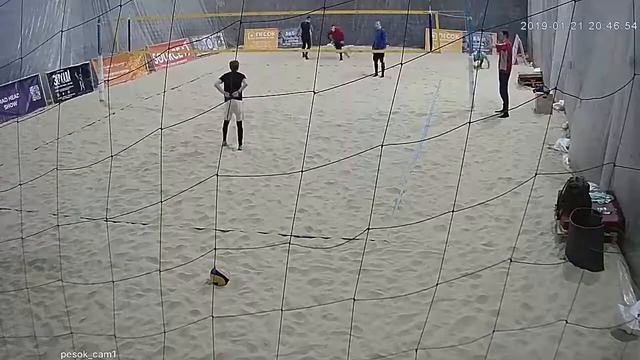 Тренировка в пляжном зале "Песок" 21.01.2019 смотреть онлайн