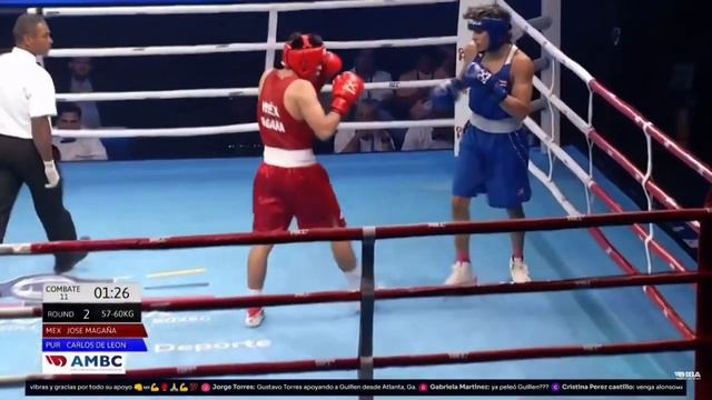 Jose Magaña (MEX) VS Carlos De Leon (PUR) AMBC Youth Finals смотреть онлайн