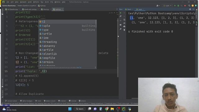 Tuple List Python | All About Tuple in python | Python Full Course | #python #coding #learning смотреть онлайн