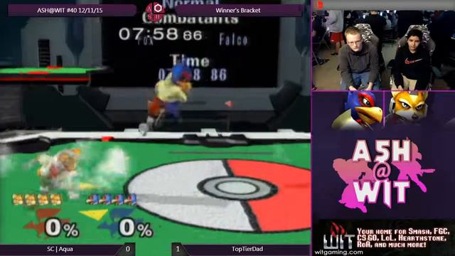 SC | Aqua (Fox) vs TopTierDad (Falco) - ASH@WIT #40 Melee Bracket смотреть онлайн