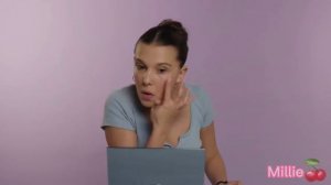 Millie Bobby Brown takes care of her face🖤💤  Милли Бобби Браун ухаживает за своей кожей лица 🖤💤