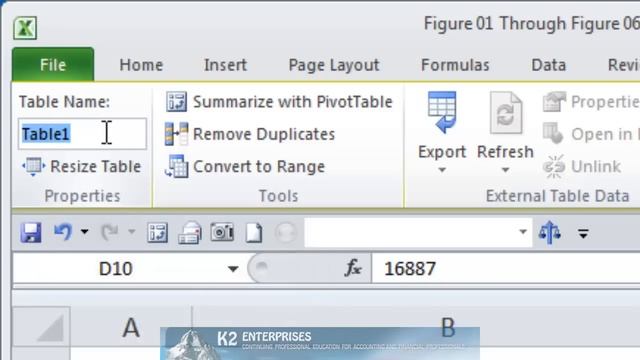 Naming And Renaming Excel Tables смотреть онлайн