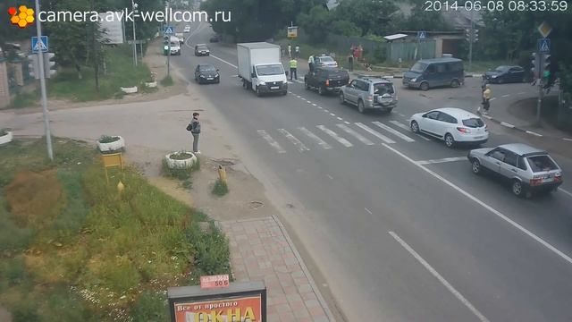 Серьёзная авария, пос. Красково, Егорьевское шоссе у Владимирской Церкви, 08.06.2014 смотреть онлайн