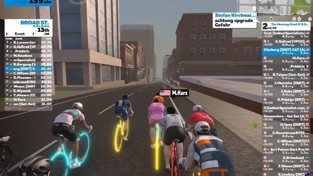 Zwift Race- 23rd Place CAT A- The Morning Grind P/B DIRT & Indoor Specialist смотреть онлайн