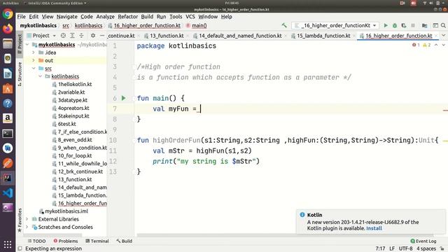 Kotlin High order Function | Part 17 смотреть онлайн