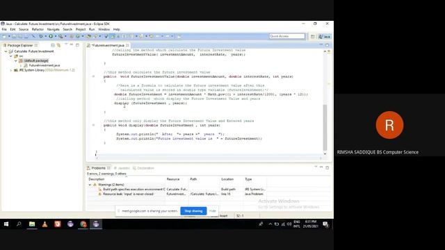 example of method in java - calculate the future investment value - 18358 смотреть онлайн