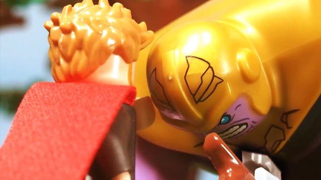 Lego Avengers Infinity War Thanos gets Mind Stone Snaps his fingers Lego Stop Motion смотреть онлайн