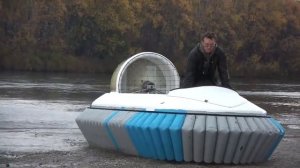 Катер на воздушной подушке (первые испытания)