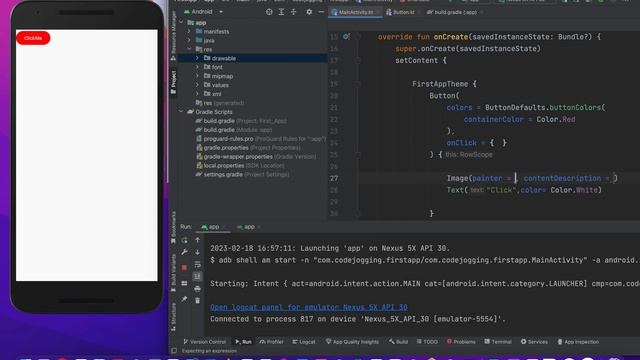 Kotlin With Jetpack Compose Ui And Material 3: Button Component смотреть онлайн