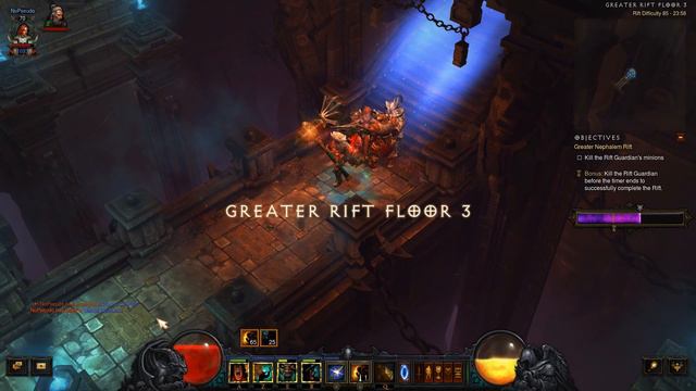 Diablo 3 2.6.1 Barbarian Ancient Spear GR100+ смотреть онлайн