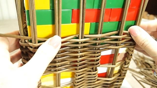 Корзина ДОМ из бумажной лозы смотреть онлайн