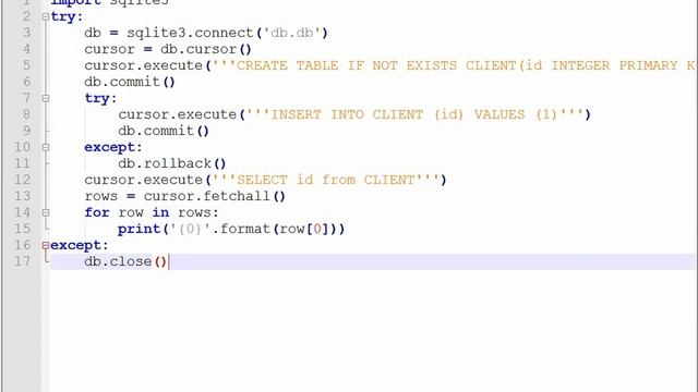 SQLite en Python 2.7 y ejemplo смотреть онлайн