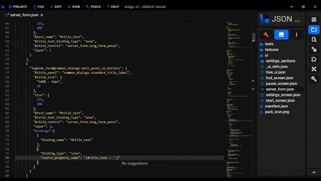 Title Based Server Form | JSON UI Basics | Minecraft Bedrock