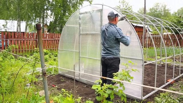 Сборка теплицы "Сибирская- надежная Метеор 67" смотреть онлайн