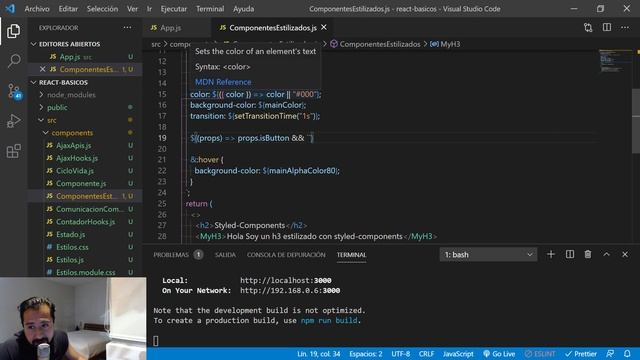 Curso React: 24. ?? Styled Components - jonmircha смотреть онлайн