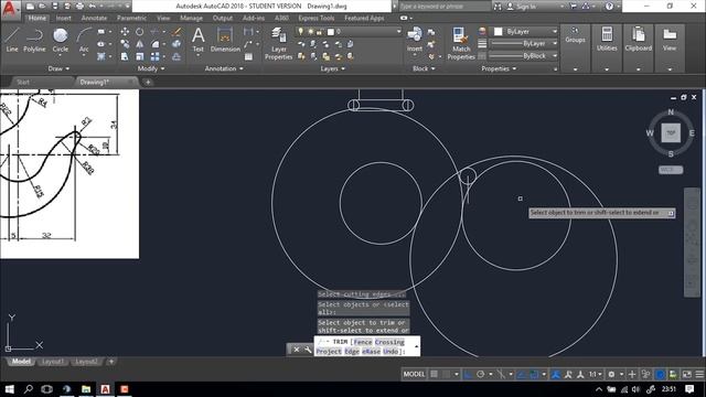 AutoCAD Kanca Çizimi/AutoCAD Hook Drawing смотреть онлайн