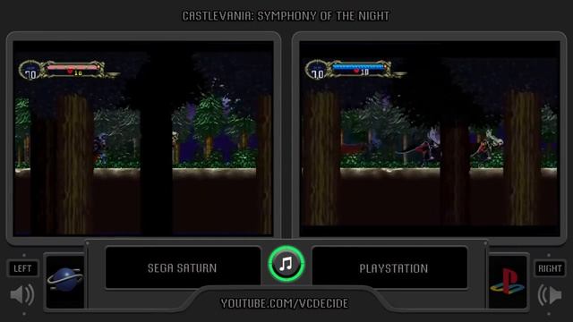 Castlevania SOTN (Sega Saturn vs Playstation) Side by Side Comparison смотреть онлайн