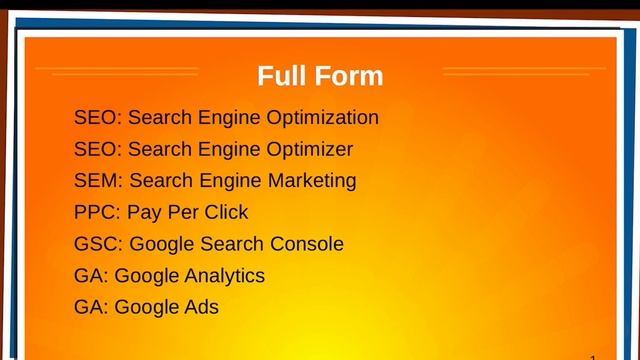 SEO, SEM, PPC, GA Full Form смотреть онлайн