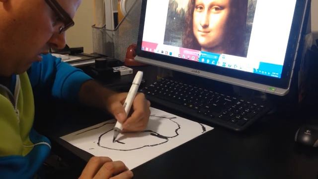 Mona Lisa sketch смотреть онлайн