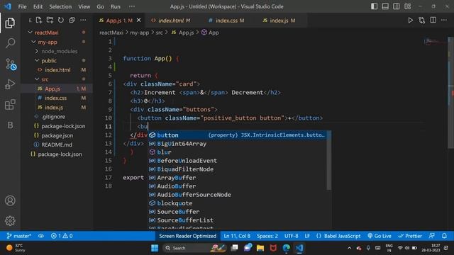 React.js Mini Project 2023 | ReactJS Hooks | useState( ) | JSX смотреть онлайн