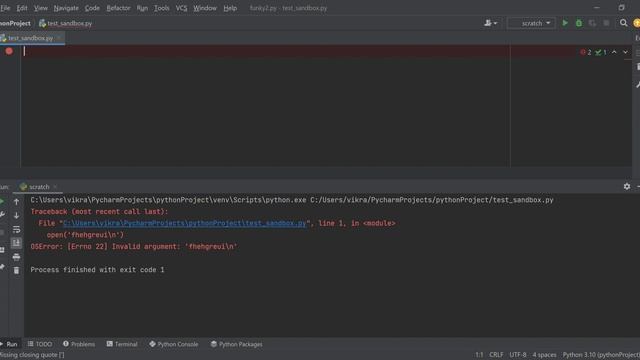 Examples of OSError in Python смотреть онлайн