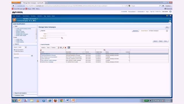 Oracle Sales Cloud (Fusion CRM) Demo July 2013 смотреть онлайн