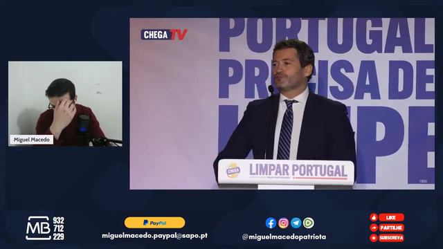 Análise: Discurso de André Ventura em Portalegre | LIVE смотреть онлайн