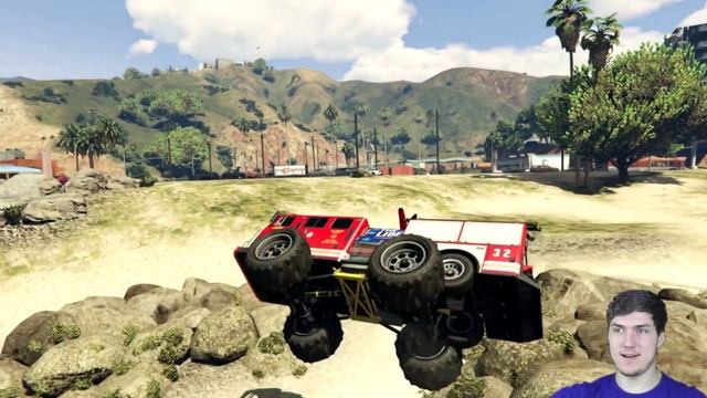 КРАФТ АВТО ГТА 5 | ПОЖАРНАЯ МАШИНА - МОНСТР смотреть онлайн