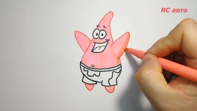 Как нарисовать Патрик из Спанчбоба / how to draw а Patrick смотреть онлайн
