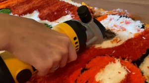 КОВРОВАЯ ВЫШИВКА,  СОВЕТ по ткани для ТАФТИНГА в видео❤️